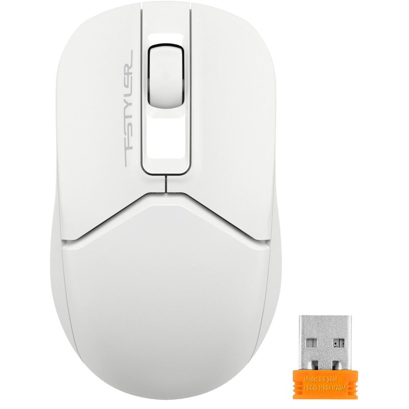Мышь компьютерная A4Tech Fstyler (FG12 WHITE) оптическая/1200dpi/3but - фото 2