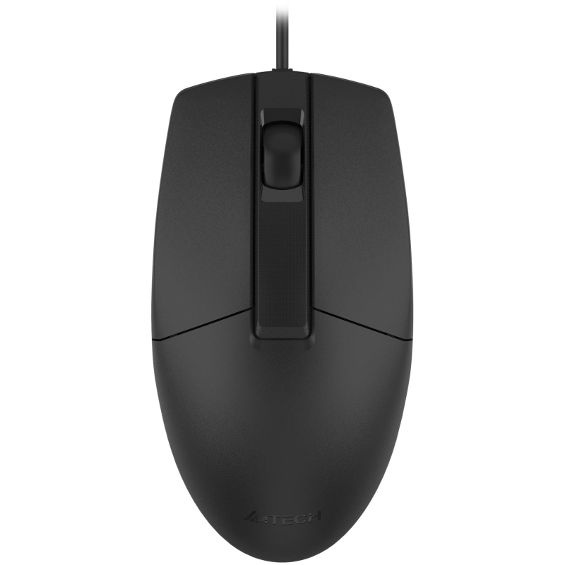 Мышь компьютерная A4Tech (OP-330S (BLACK)) оптическая (1200dpi/3but) - фото 1
