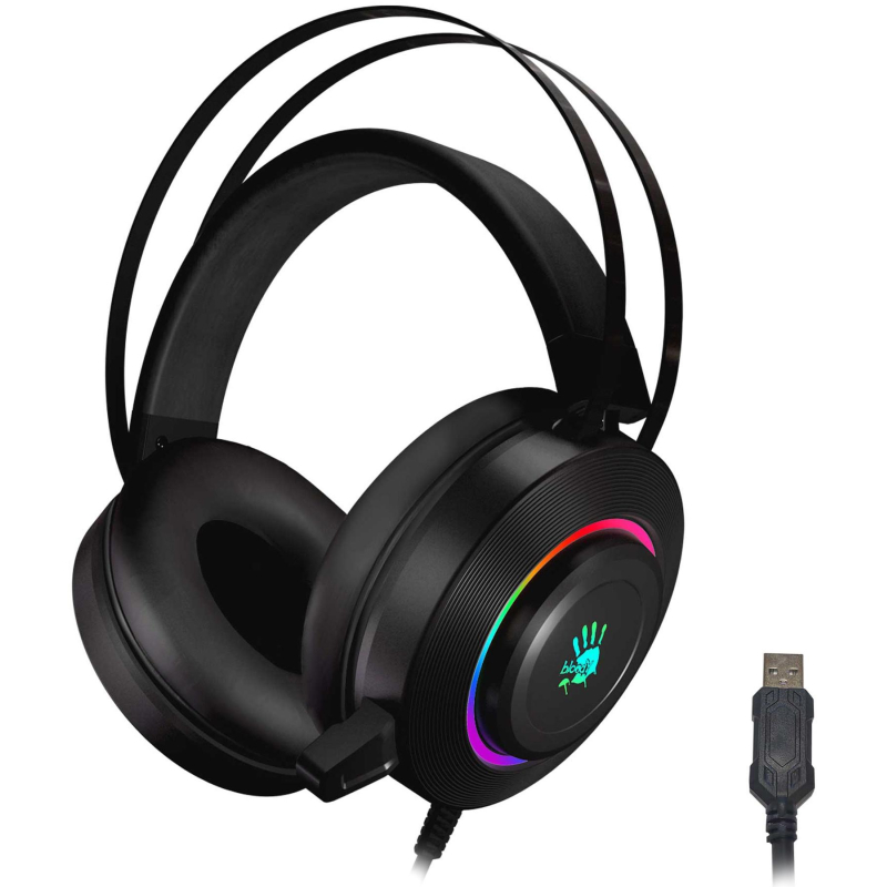 Гарнитура A4Tech Bloody G521 черный 2.3м/USB (G521 (BLACK)) - фото 1