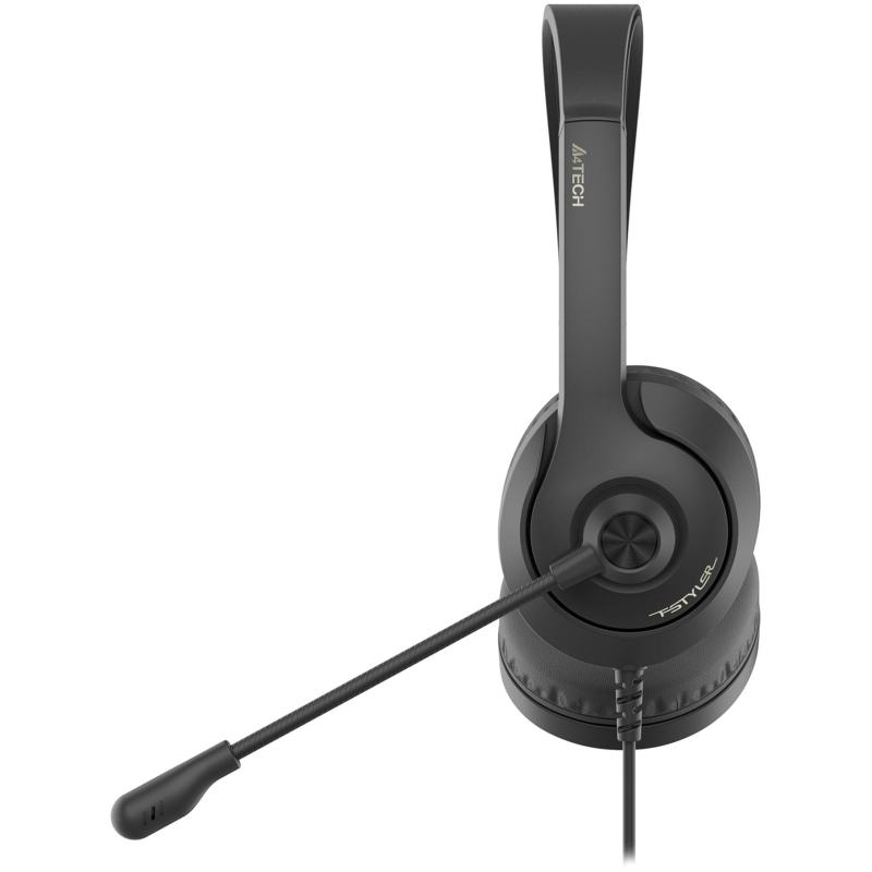 Гарнитура A4Tech Fstyler FH100 черный 2м накладные (FH100 (STONE BLACK)) - фото 2