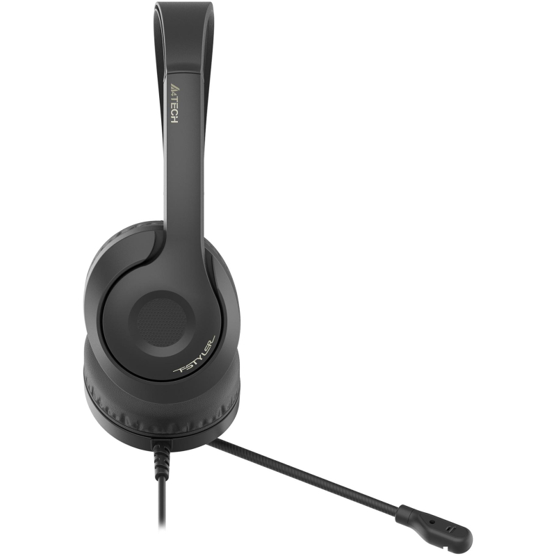 Гарнитура A4Tech Fstyler FH100 черный 2м накладные (FH100 (STONE BLACK)) - фото 3