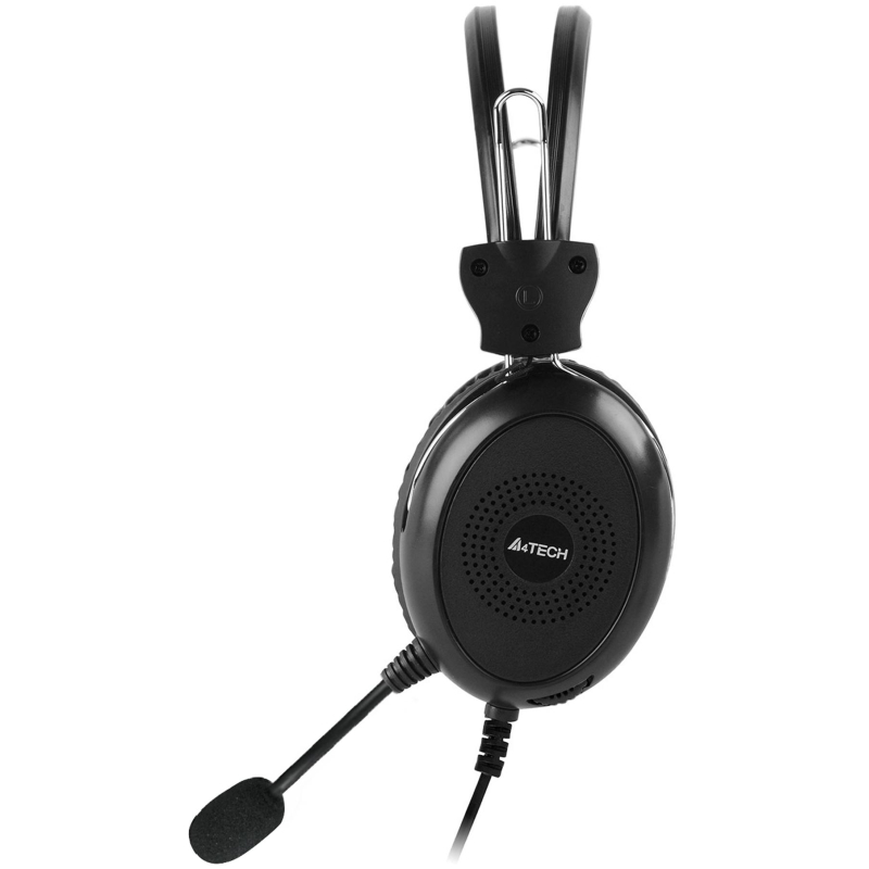 Гарнитура A4Tech HU-30 черный 2м накладные USB - фото 3