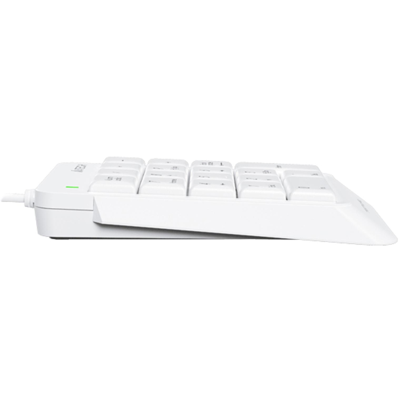 Клавиатура A4Tech Fstyler FK13P цифровой блок USB slim д/ноут (FK13P WHITE) - фото 3