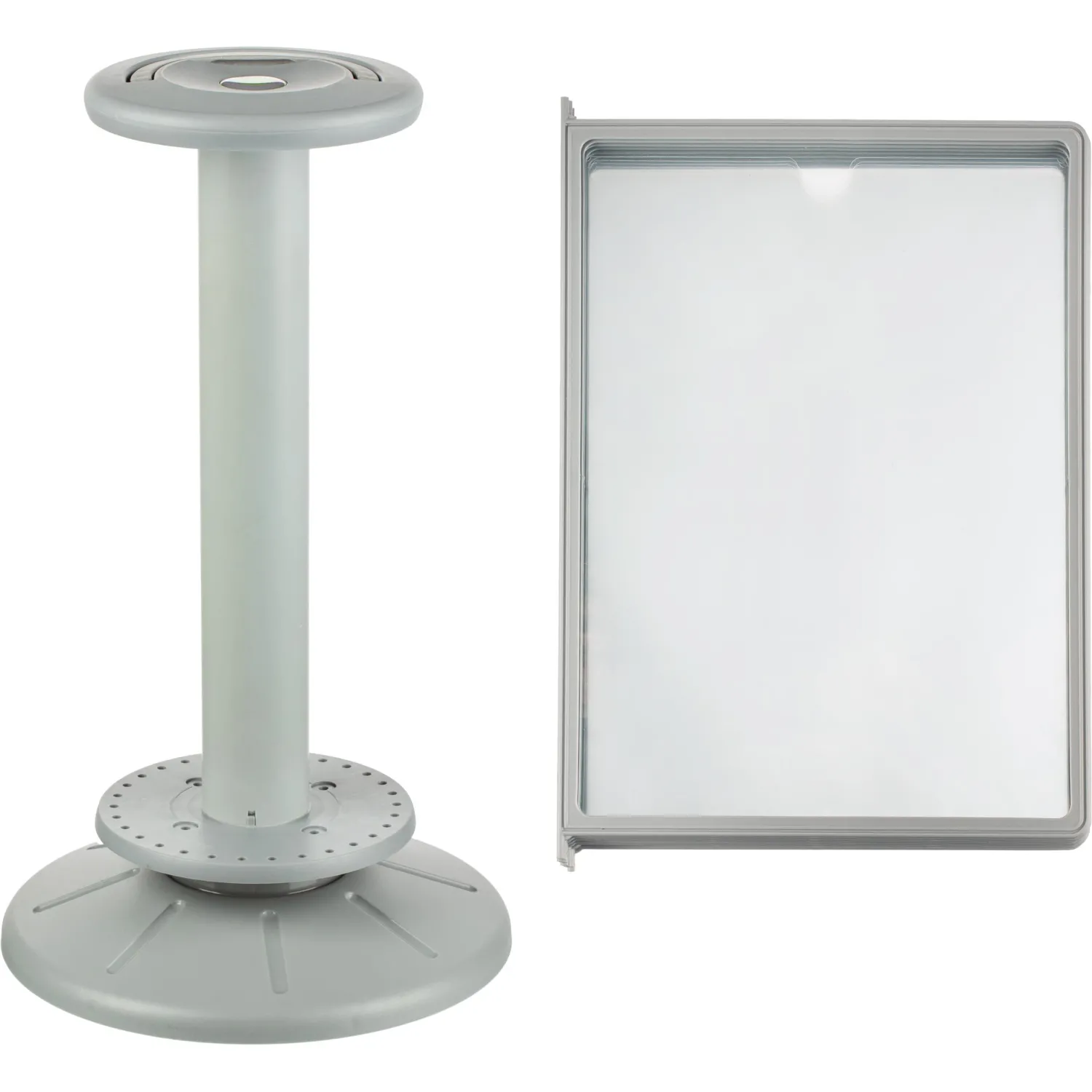 Демосистема настольная А4, 30 рамок, серый с серыми кантами - фото 6