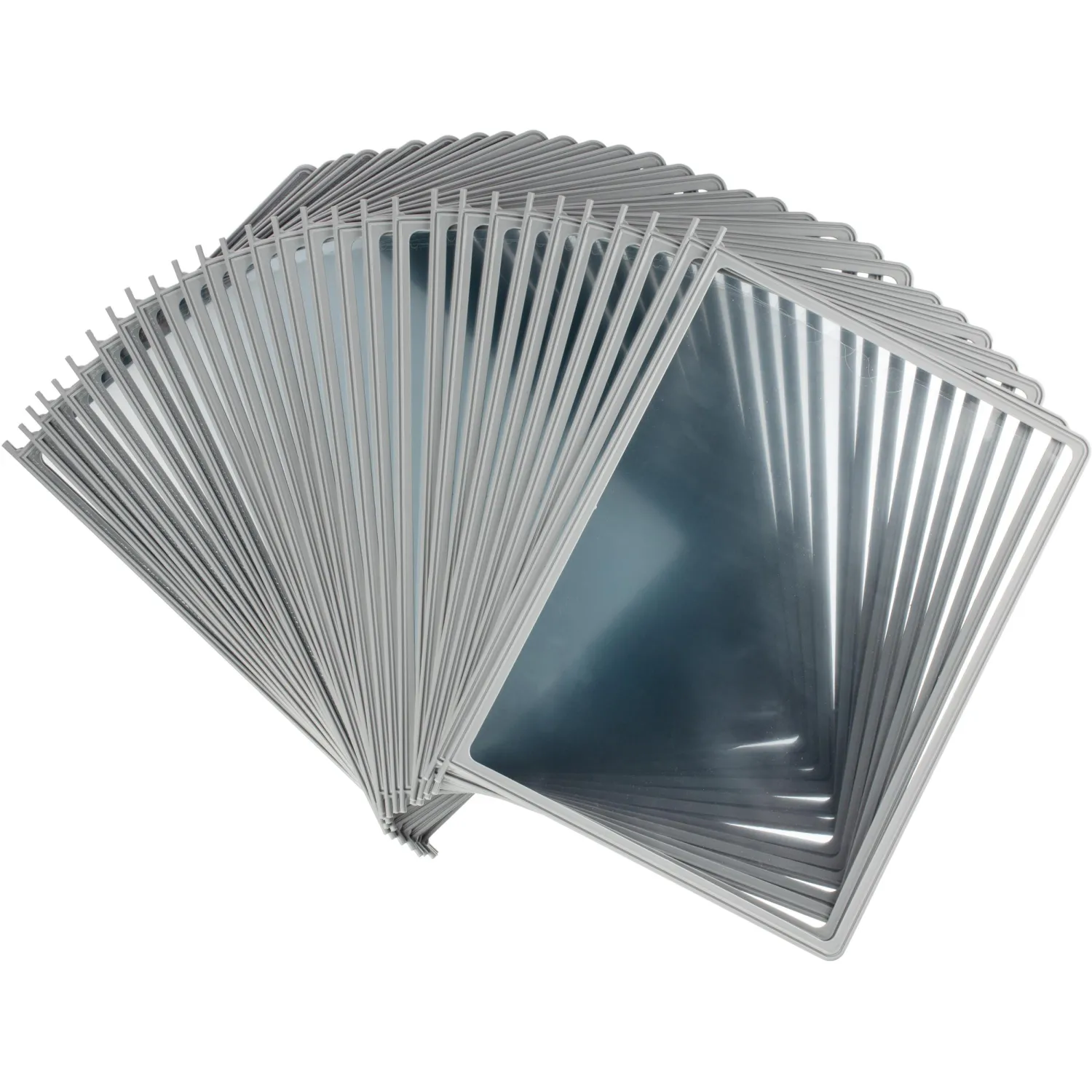 Демосистема настольная А4, 30 рамок, серый с серыми кантами - фото 9