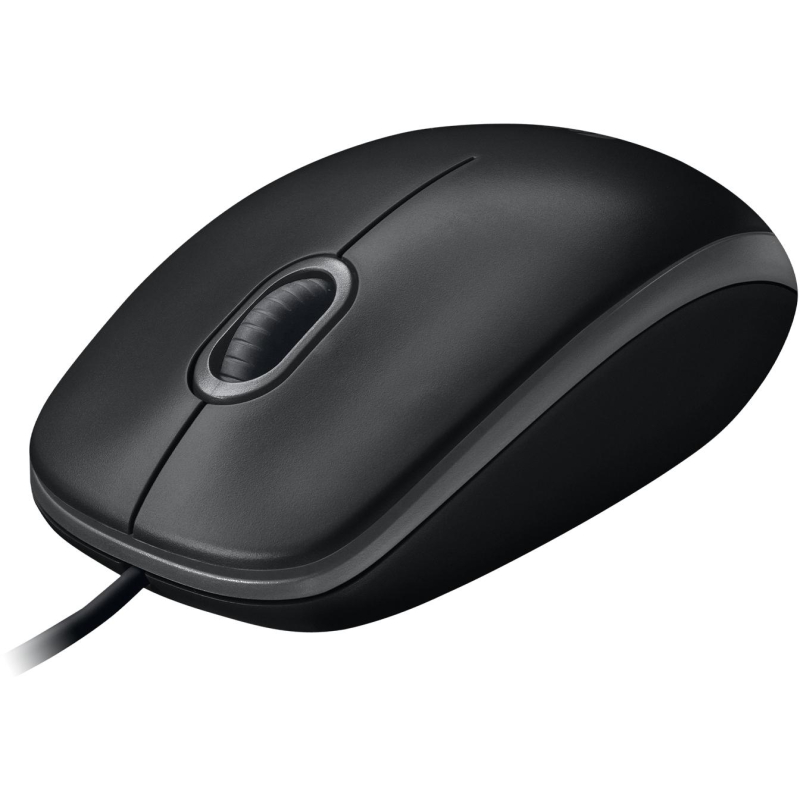 Мышь компьютерная Logitech USB OPTICAL B100 910-006605 - фото 1