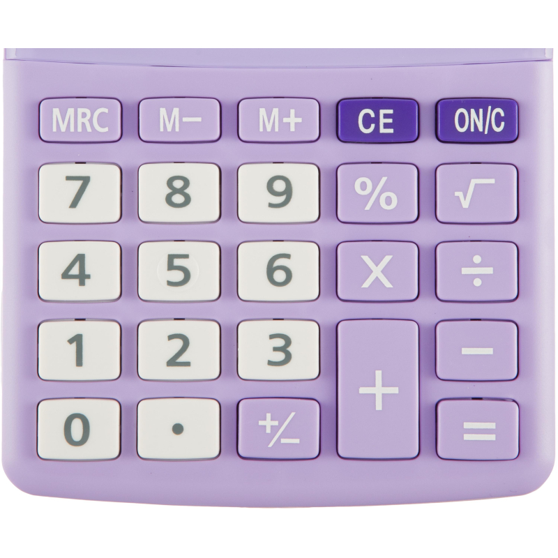 Калькулятор настольный КОМП Attache, AС-223P,8р,дв. пит, фиолет,134x107x34 - фото 8