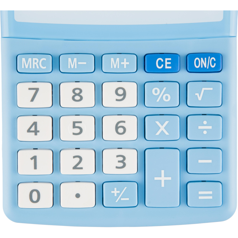 Калькулятор настольный КОМП Attache, AС-223BL,8р,дв. пит, голуб,134x107x34 - фото 8
