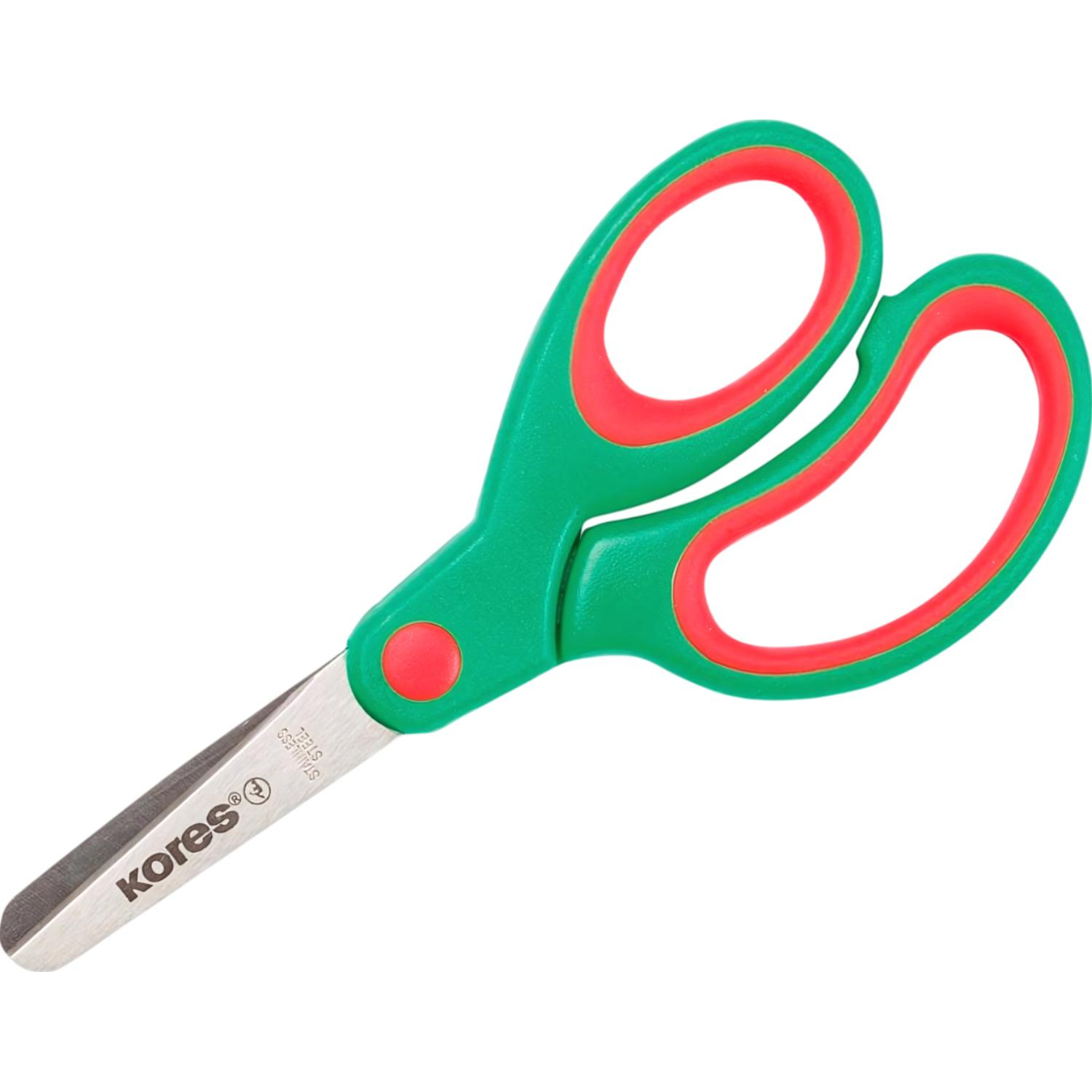 Ножницы детские Kores Softgrip 13 см с пласт. прорезин. ассимитр. ручками Ножницы детские Kores Softgrip 13 см с пласт. прорезин. ассимитр. ручками - фото 4