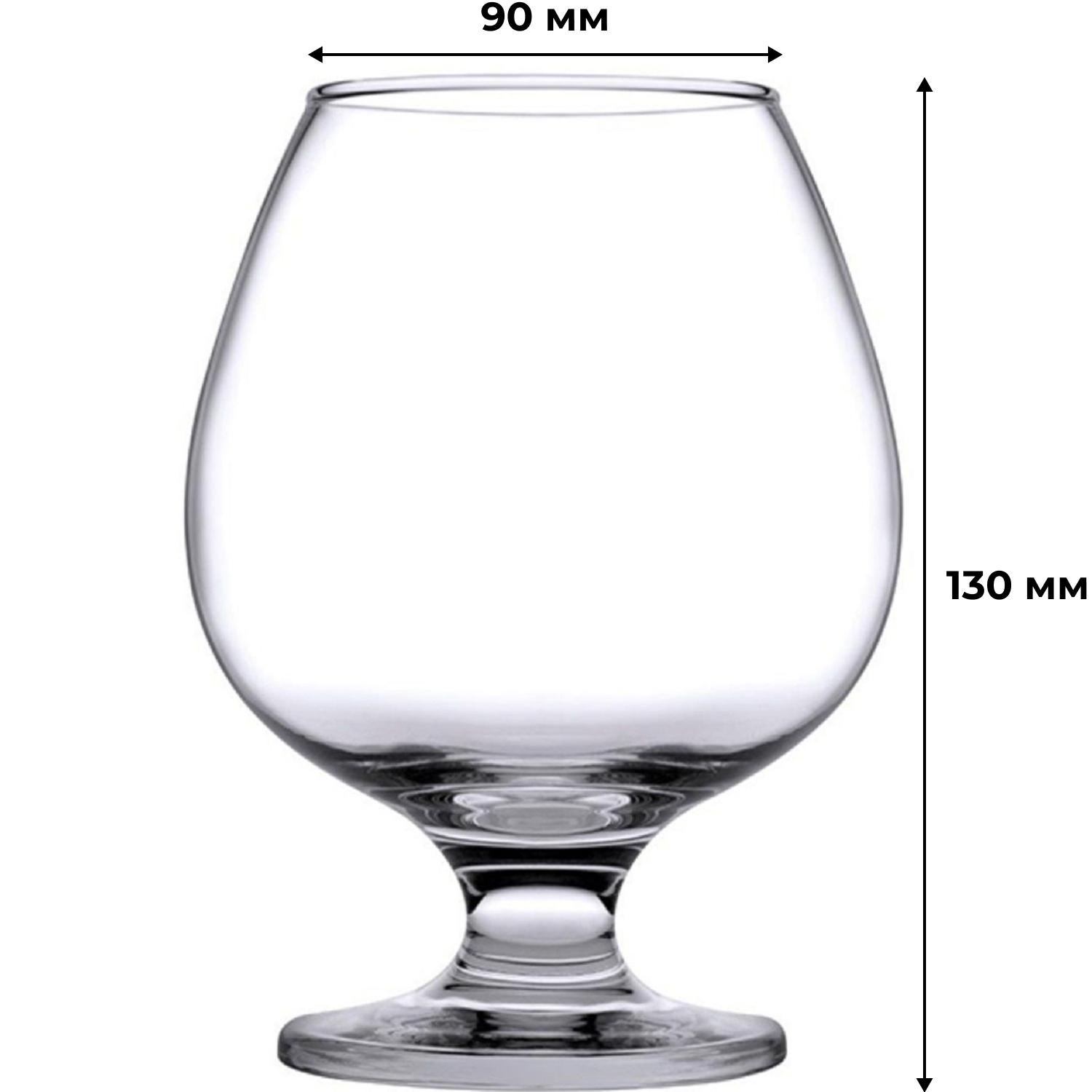Бокал для бренди Бистро Б., 395 мл. d=90 мм. h=122 мм. 12шт/уп - фото 3