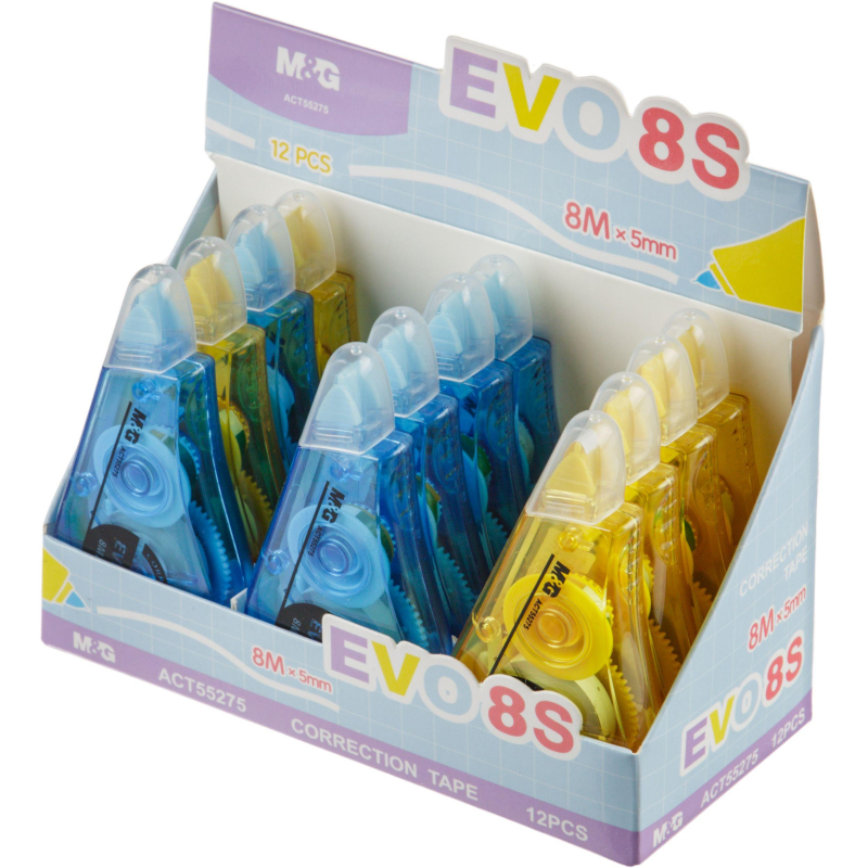 Корректирующая лента M&G Mini 5 мм x 8 м, цвет в ассортименте - фото 8
