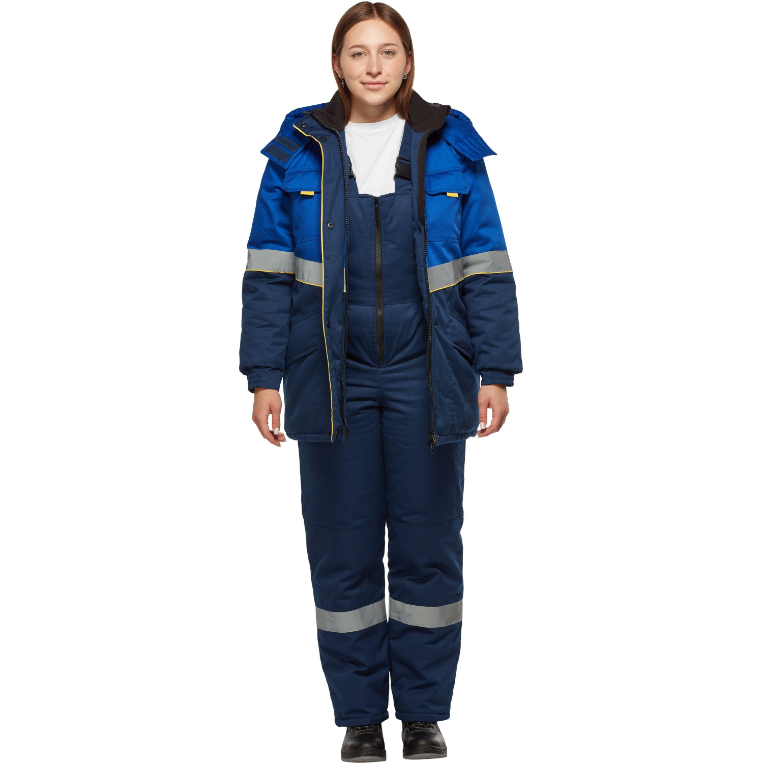 Костюм рабочий зимний жен з43-КПК син/вас (р.44-46) 158-164 (серия З) - фото 13