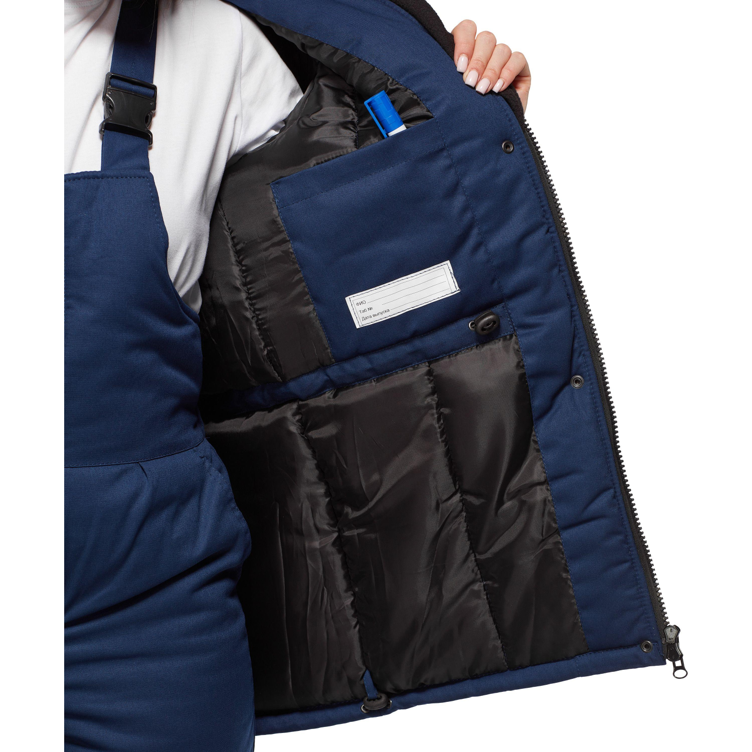 Костюм рабочий зимний жен з43-КПК син/вас (р.44-46) 158-164 (серия З) - фото 18