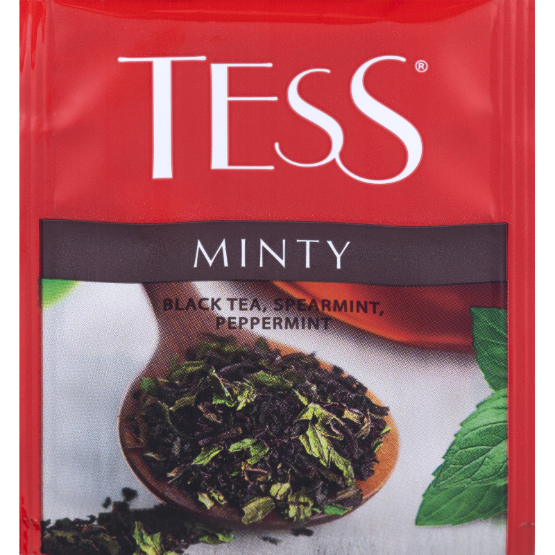 Чай TESS Minty черный с садовой и перечной мятой 1,5гx100пак - фото 2