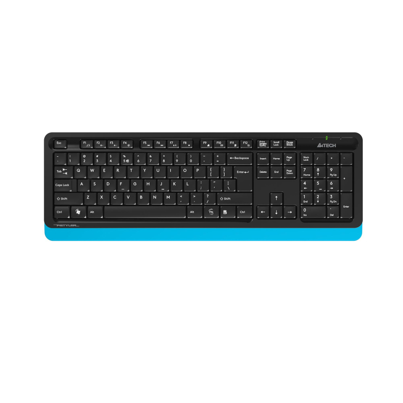 Набор клавиатура+мышь A4Tech Fstyler FG1010 кл:черн/син м:черн/син USB WLS - фото 3