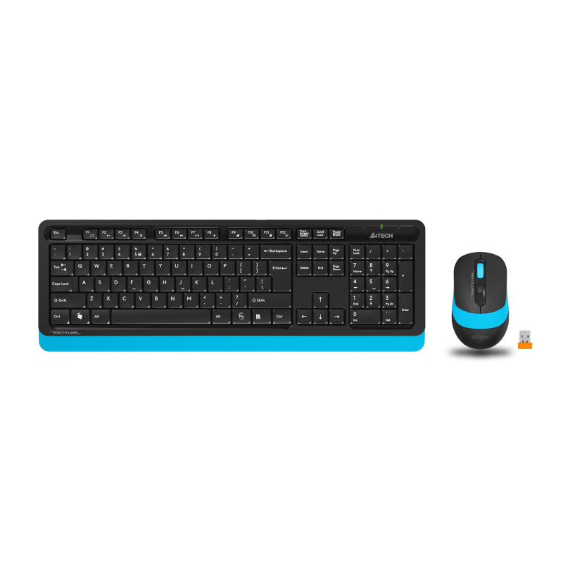 Набор клавиатура+мышь A4Tech Fstyler FG1010 кл:черн/син м:черн/син USB WLS - фото 5