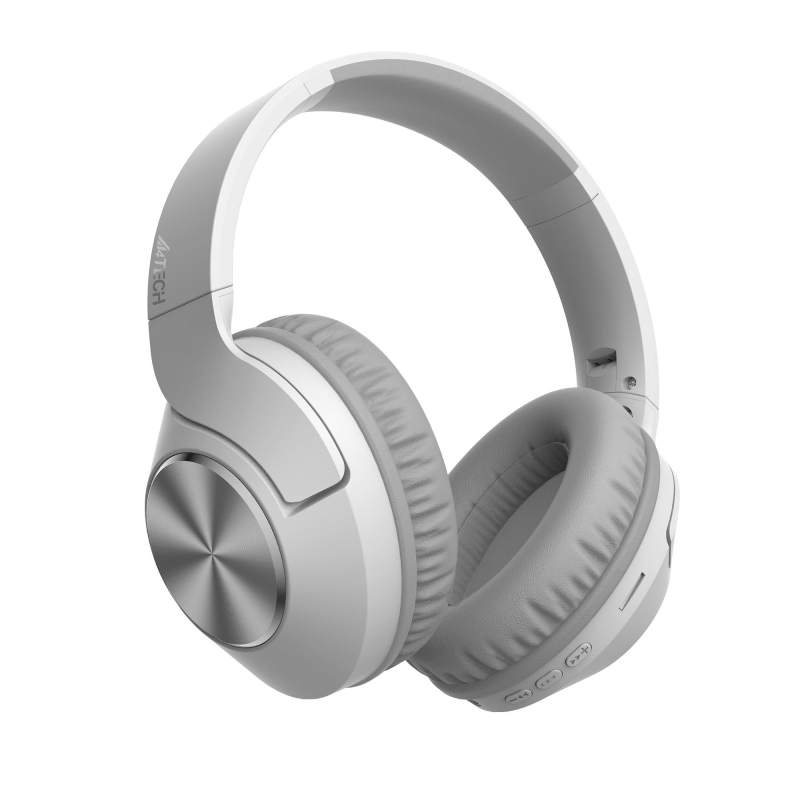 Гарнитура A4Tech 2Drumtek BH300 бел/сер WLS BT BH300 GRAYISH WHITE - фото 1