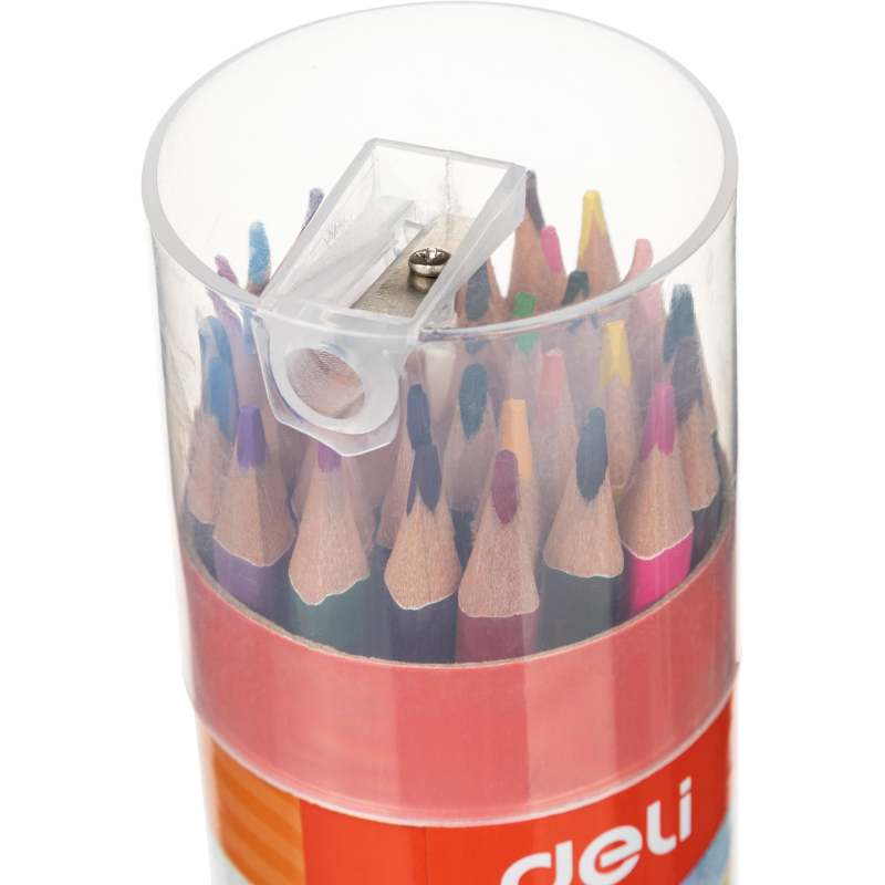 Карандаши цветные Deli EC00337 ColoRun 3-гран. 36цв/наб. точилка карт.тубус - фото 5