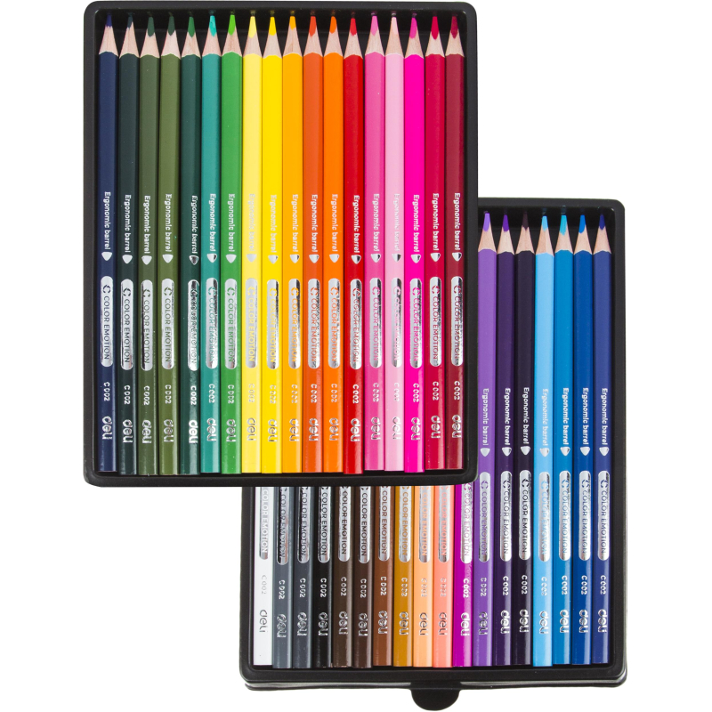 Карандаши цветные Deli Color Emotion EC00230 3-гран. липа 36цв/наб - фото 3