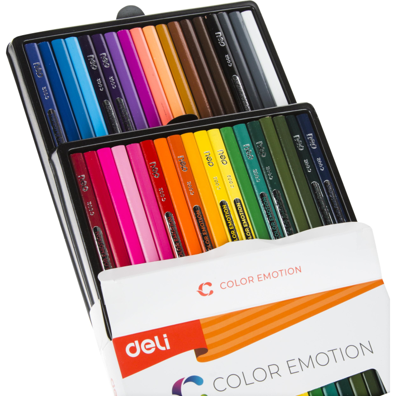 Карандаши цветные Deli Color Emotion EC00230 3-гран. липа 36цв/наб - фото 4