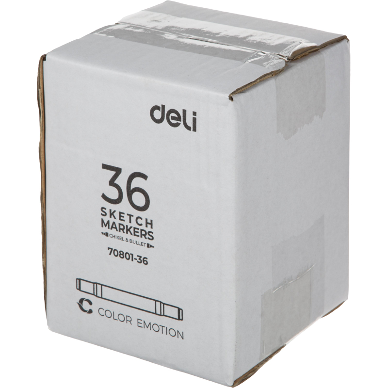 Набор маркеров для скетчинга Deli E70801-36 36цв/наб. двухстор - фото 42