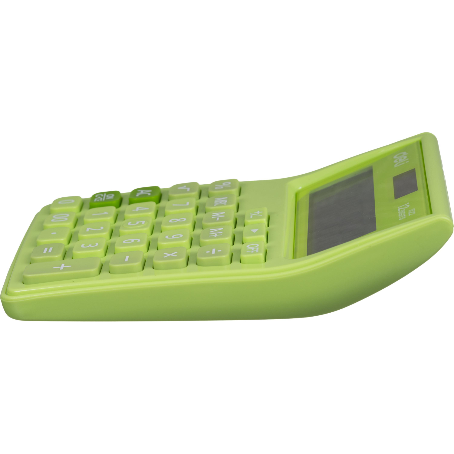 Калькулятор карманный Deli E1122, 12-р, дв.пит., 120x86мм, зеленый - фото 3