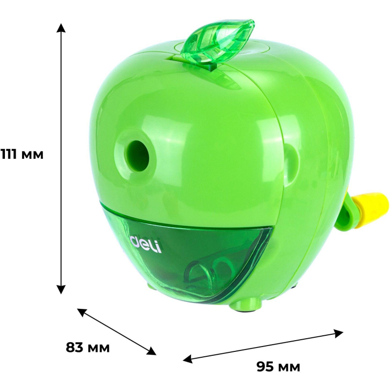 Точилка механическая Deli E0659, ABS пластик, 111x83x95 мм - фото 8