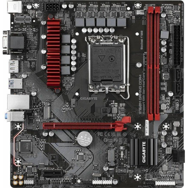 Материнская плата GIGABYTE B760M GAMING DDR4 s1700, 4xDDR4 mATX - фото 2
