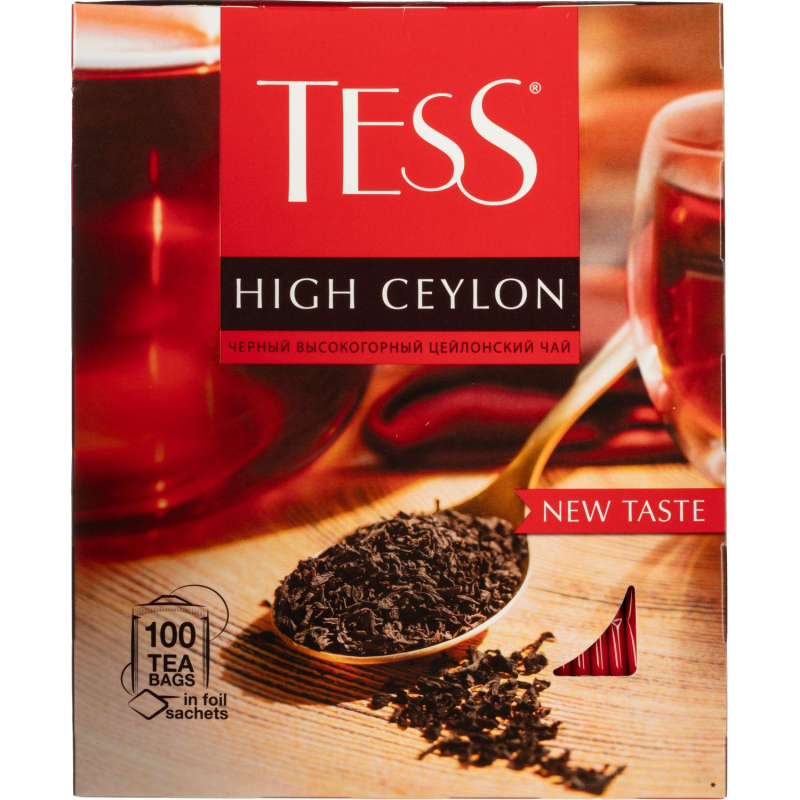 Чай черный пакетированный Tess High Ceylon, 2,25гх100пак - фото 1