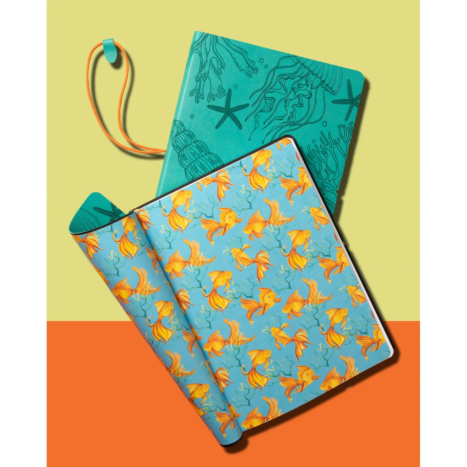 Блокнот А5 128л Attache Морская клетка,мягк.обл.,кожзам с блинт.тиснен 3146 - фото 13