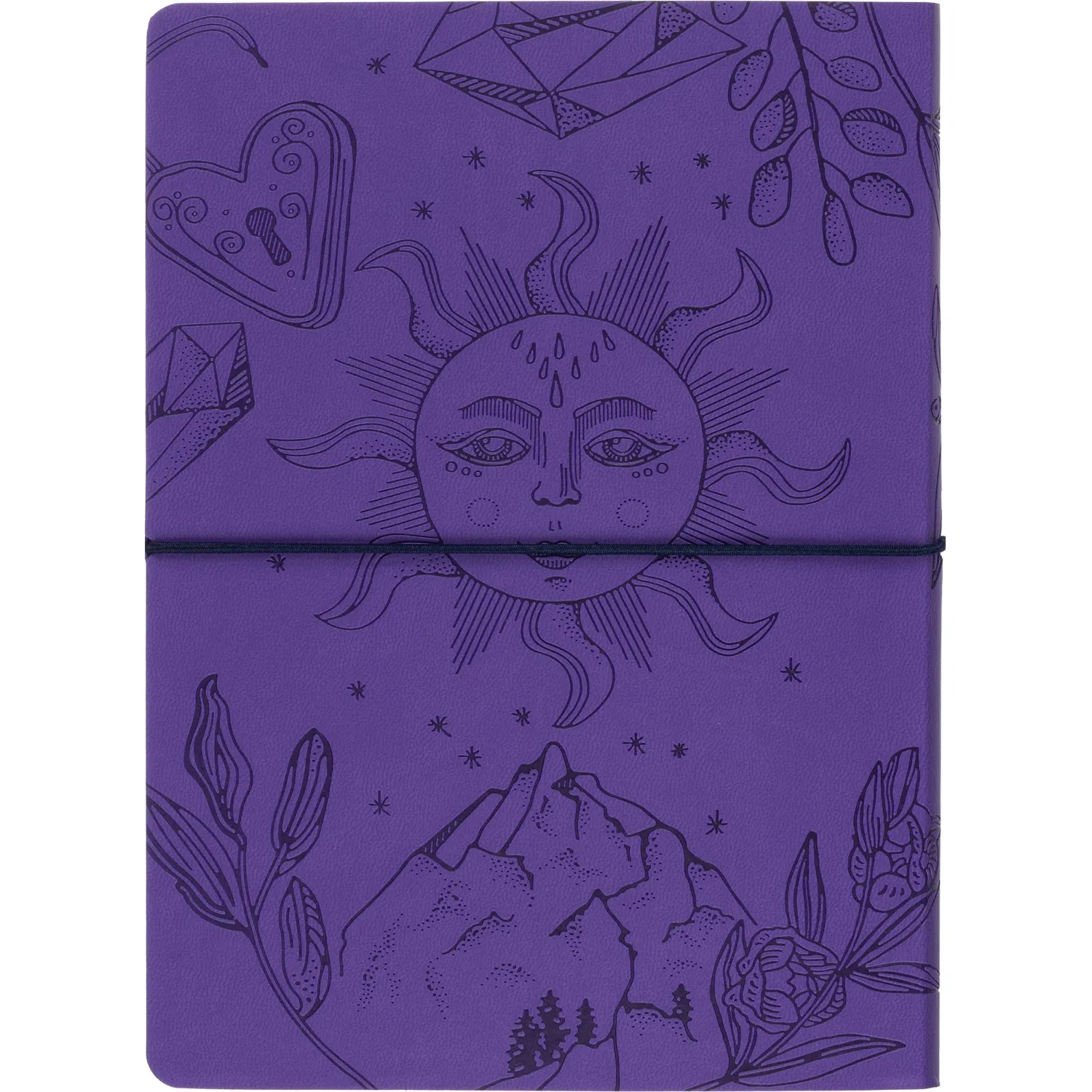 Блокнот А5 128л Attache Лунная мистерия клет,мягк.обл,кожзам,блинт.тис 3148 - фото 11