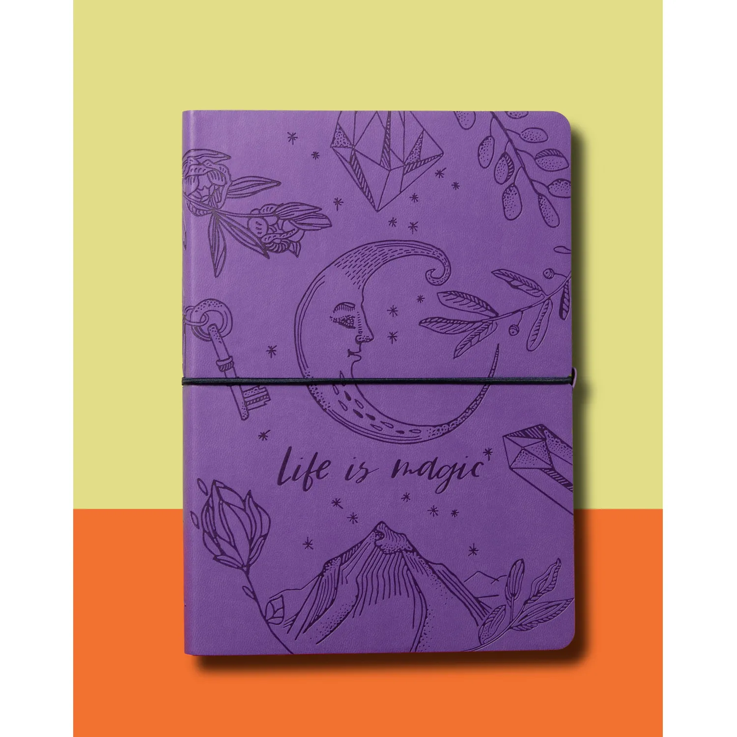 Блокнот А5 128л Attache Лунная мистерия клет,мягк.обл,кожзам,блинт.тис 3148 - фото 12