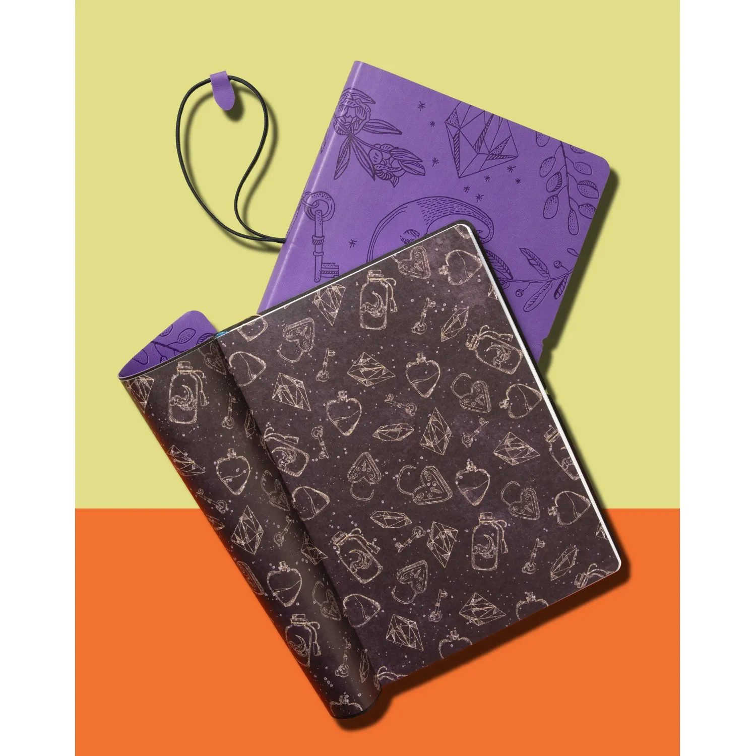 Блокнот А5 128л Attache Лунная мистерия клет,мягк.обл,кожзам,блинт.тис 3148 - фото 13