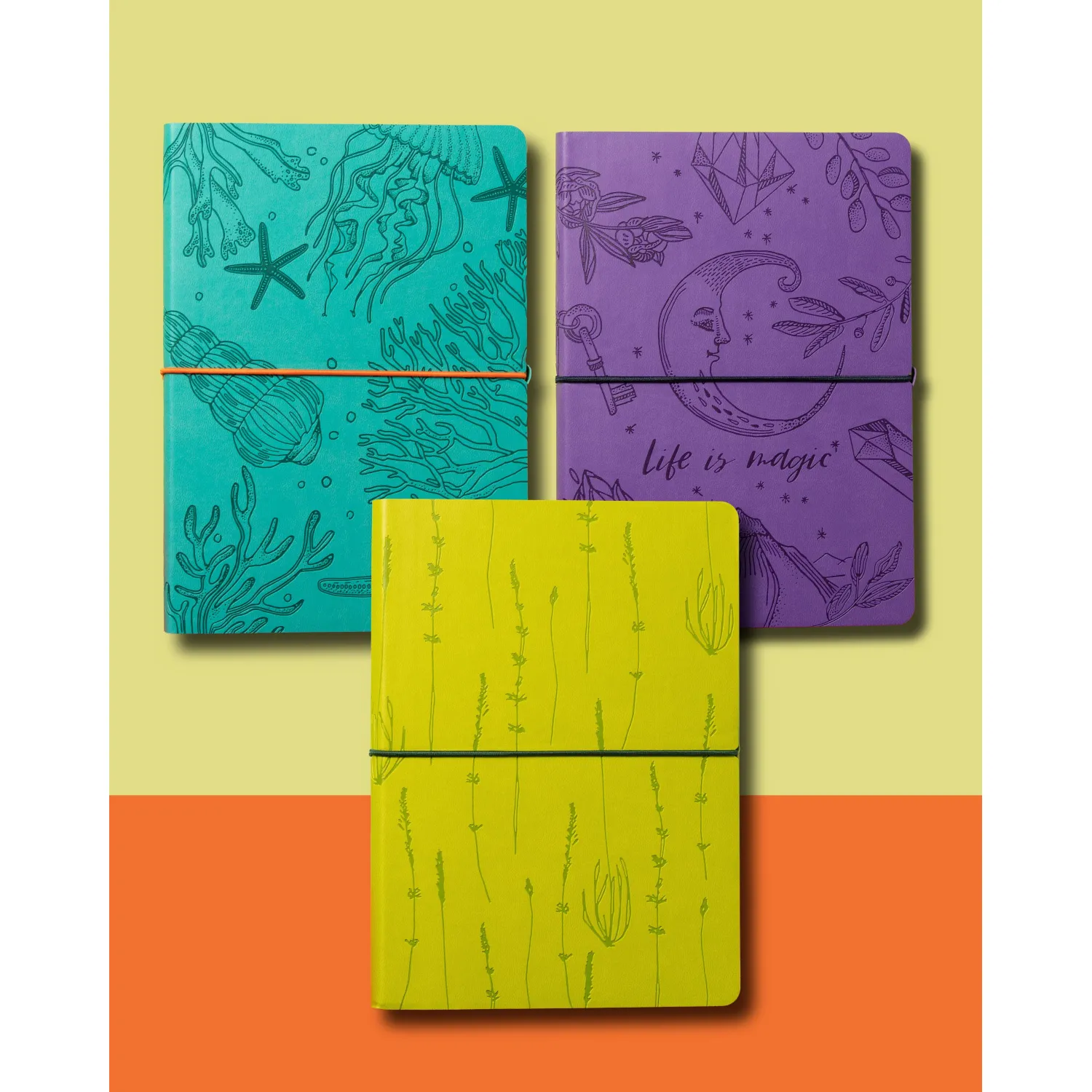 Блокнот А5 128л Attache Лунная мистерия клет,мягк.обл,кожзам,блинт.тис 3148 - фото 14