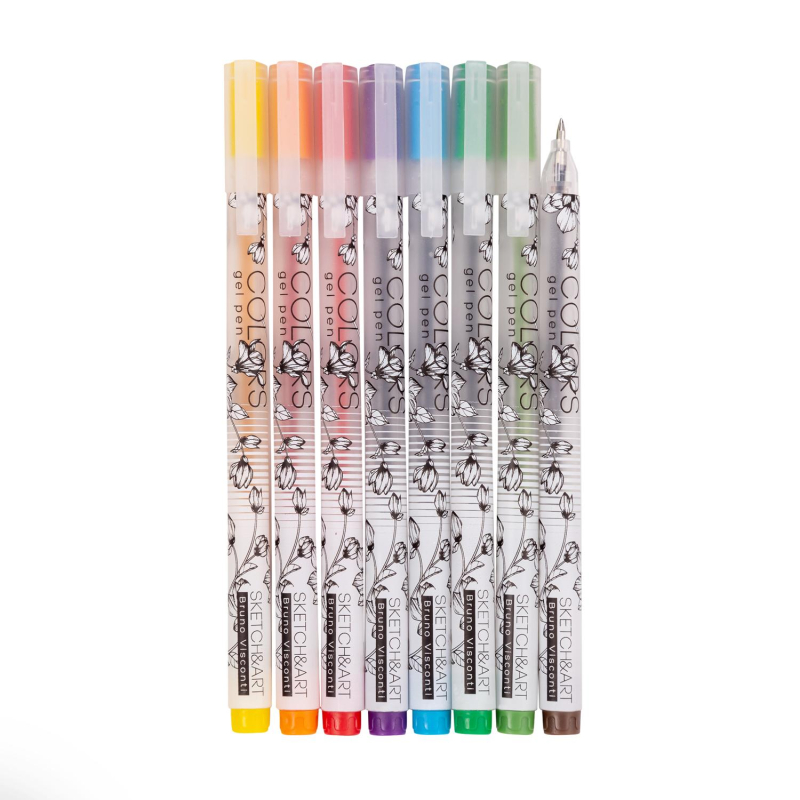 Набор гелевых ручек SKETCH&ART Uni Write.COLORS 0,5мм 8цв 20-0306 - фото 2
