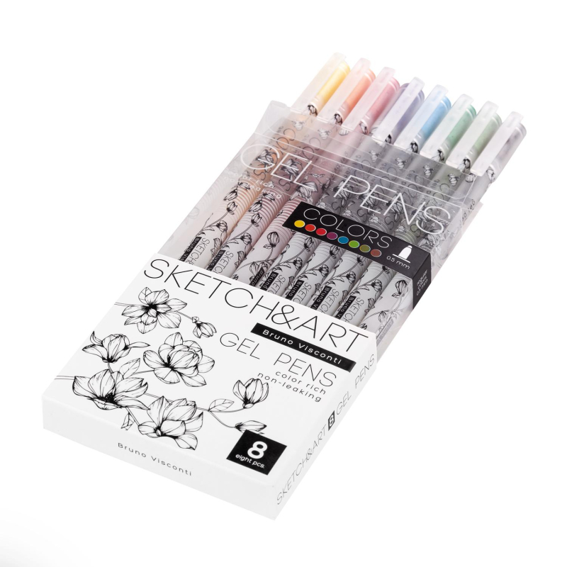 Набор гелевых ручек SKETCH&ART Uni Write.COLORS 0,5мм 8цв 20-0306 - фото 5