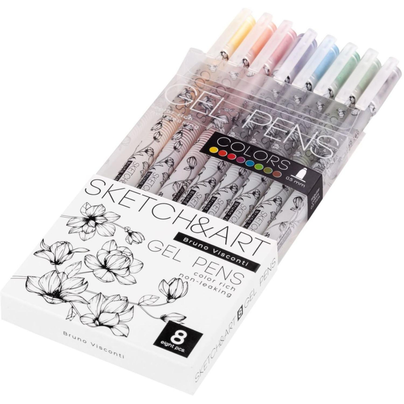 Набор гелевых ручек SKETCH&ART Uni Write.COLORS 0,5мм 8цв 20-0306 - фото 6