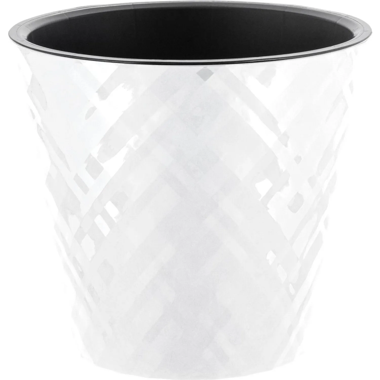 Горшок для цветов InGreen Manhattan D190мм, 3,3л c дренаж встав белосн - фото 1