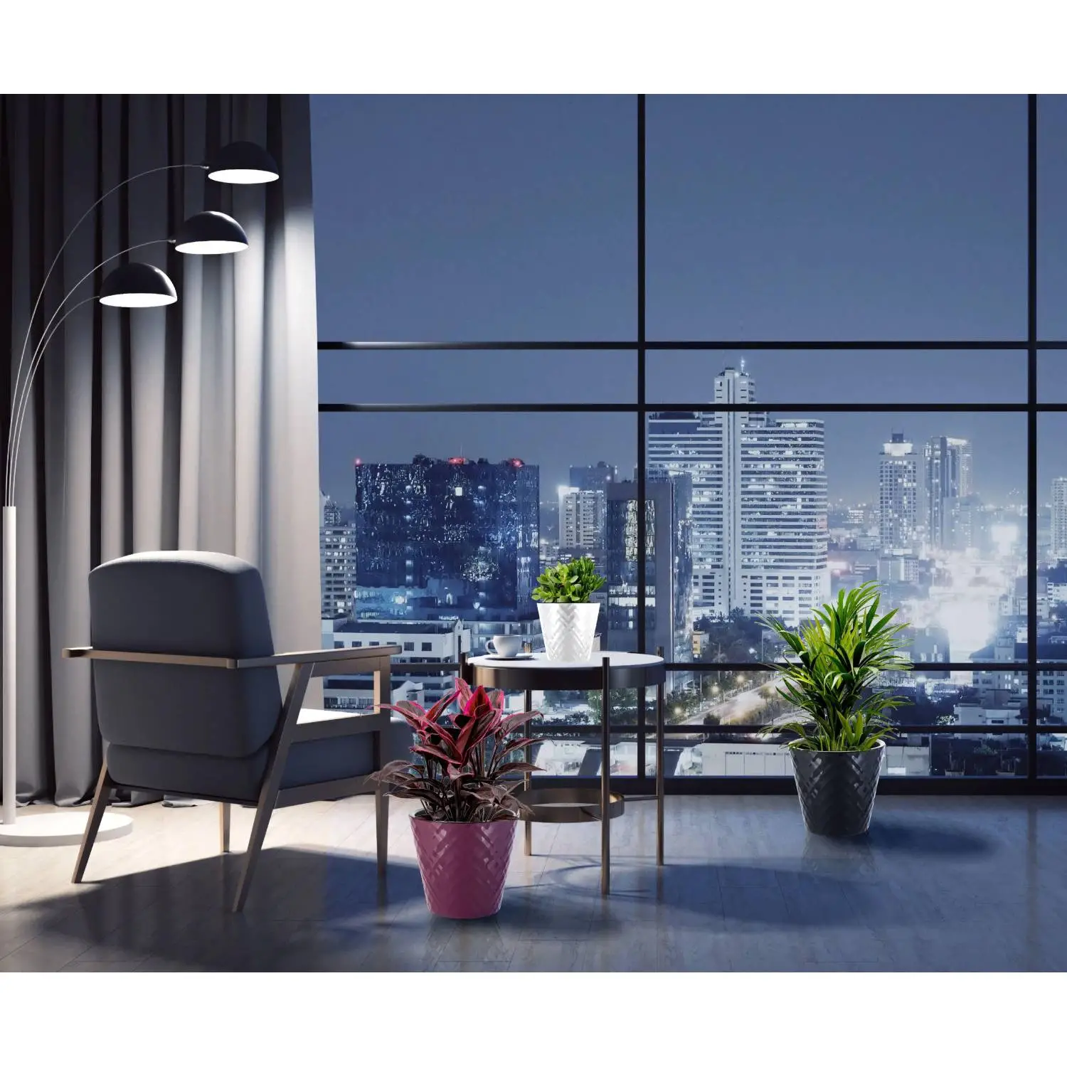 Горшок для цветов InGreen Manhattan D190мм, 3,3л c дренаж встав белосн - фото 5