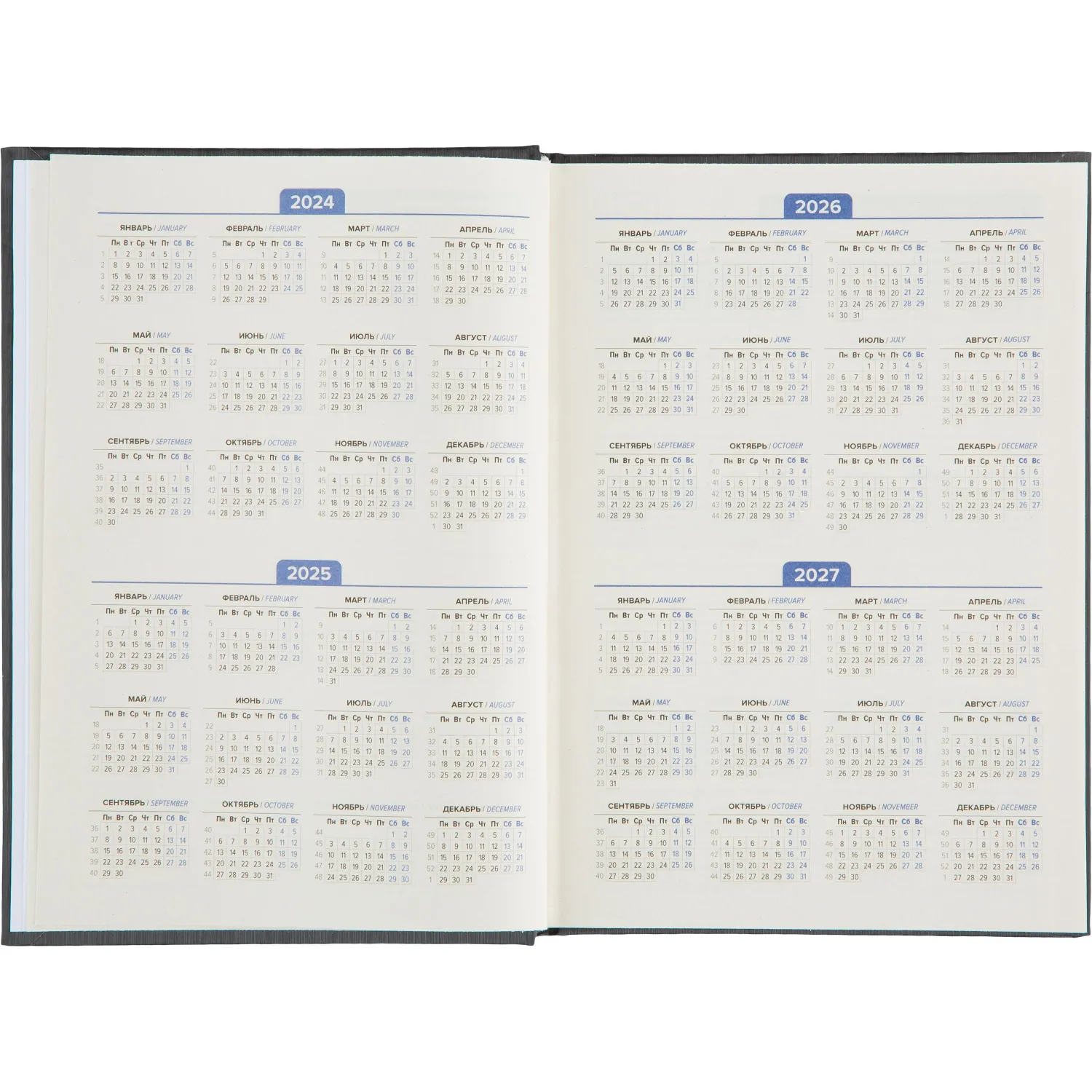 Ежедневник недатированный Attache Rain, А5, 160 л, черный - фото 9