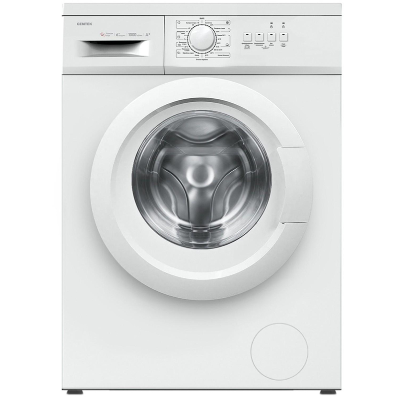 Стиральная машина Centek CT-1901 (белый) 1000 / 6кг / 40см / Пар / A - фото 1