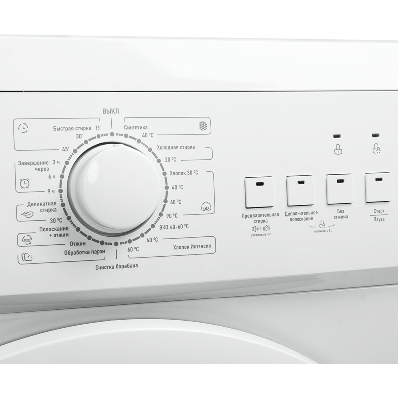 Стиральная машина Centek CT-1901 (белый) 1000 / 6кг / 40см / Пар / A - фото 3