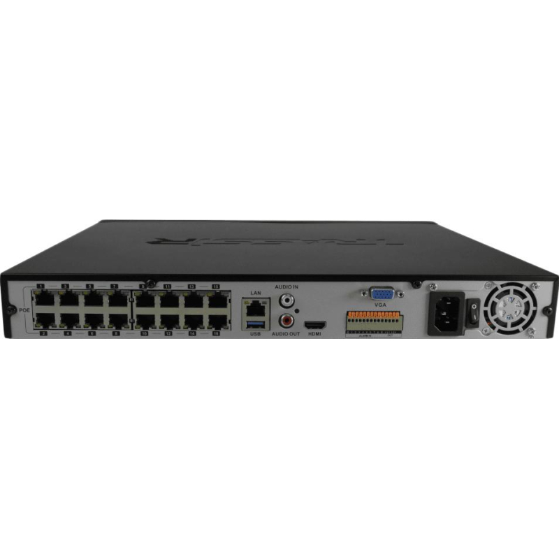 IP-видеорегистратор TRASSIR MiniNVR 2216R-16P (c PoE для IP-видеокамер) - фото 3