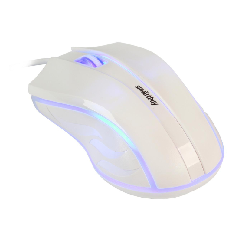Мышь компьютерная Smartbuy ONE 338 проводная RGB белая (SBM-338-W)/40 - фото 5