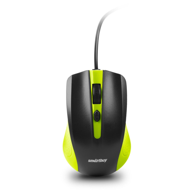 Мышь компьютерная Smartbuy ONE 352 проводная зелено-черная (SBM-352-GK)/100 - фото 1
