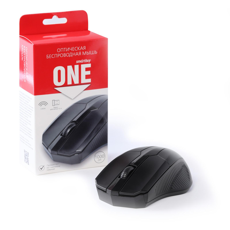 Мышь компьютерная Smartbuy ONE 303AG-K WLS черная (SBM-303AG-K)/50 - фото 5