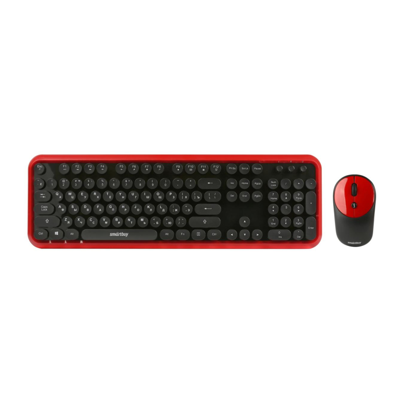 Набор клавиатура+мышь Smartbuy 620382AG черно-красный (SBC-620382AG-RK) - фото 1