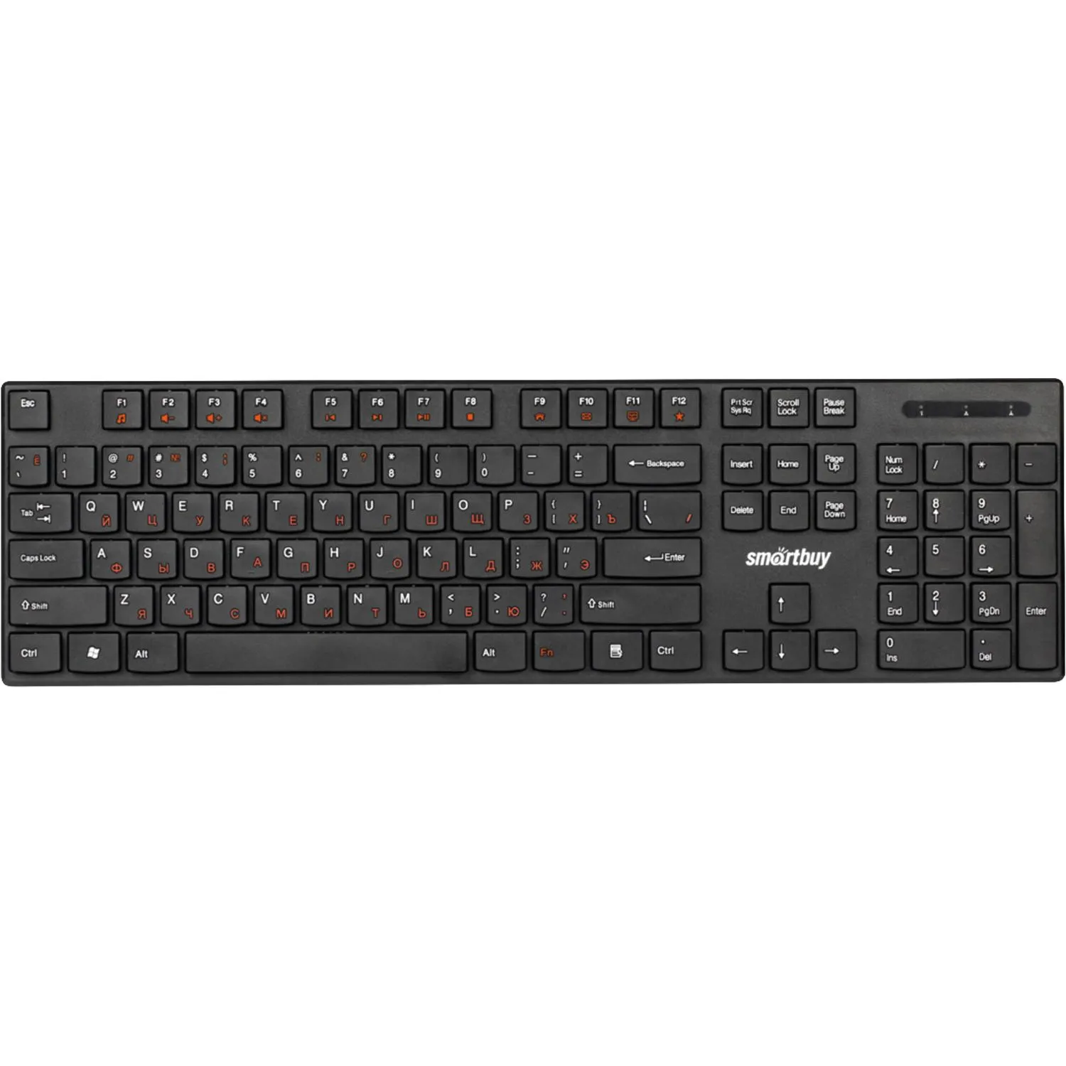 Клавиатура Smartbuy ONE 238 проводная мультимедийная USB черн (SBK-238U-K) - фото 1