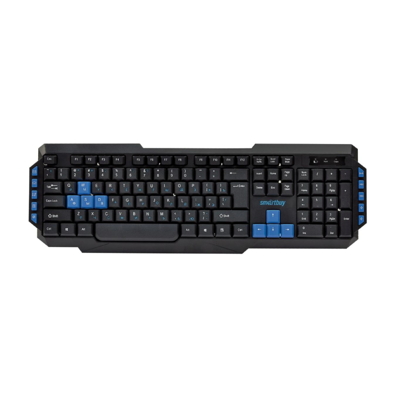 Клавиатура Smartbuy ONE 231 WLS мультимедийная черная (SBK-231AG-K) - фото 1