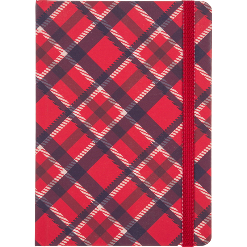 Ежедневник недатированный 7БЦ,А5,128л,резин,софт-тач,Attache Tartan,крас - фото 4